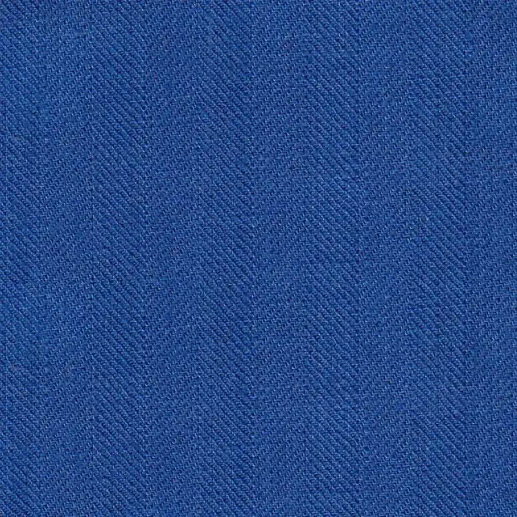 True Blue Herringbone Linen