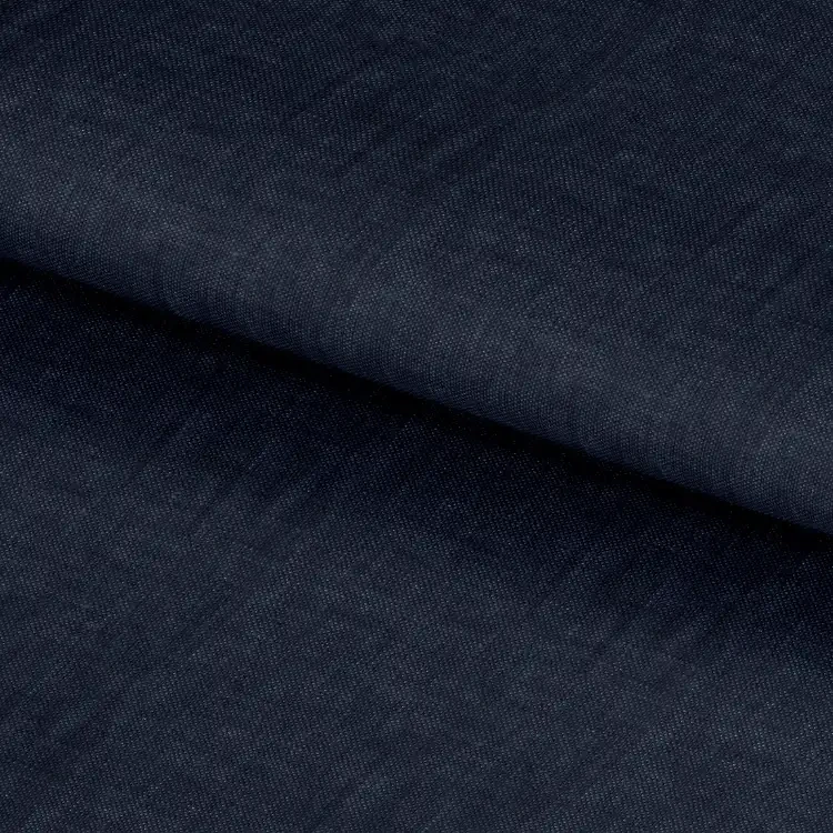Dark Steel Blue Solid Linen