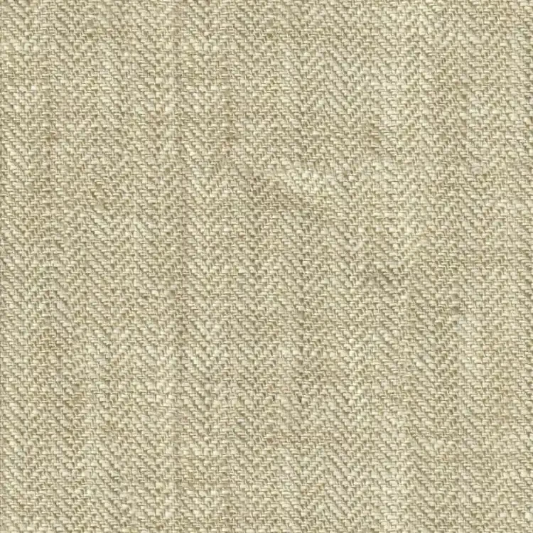 Cream Herringbone Linen