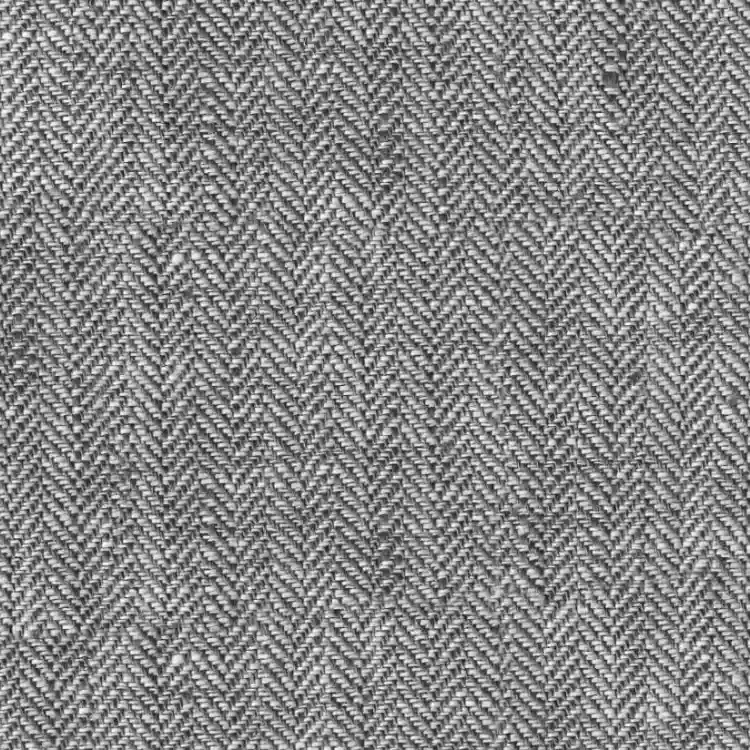 Gray Herringbone Linen