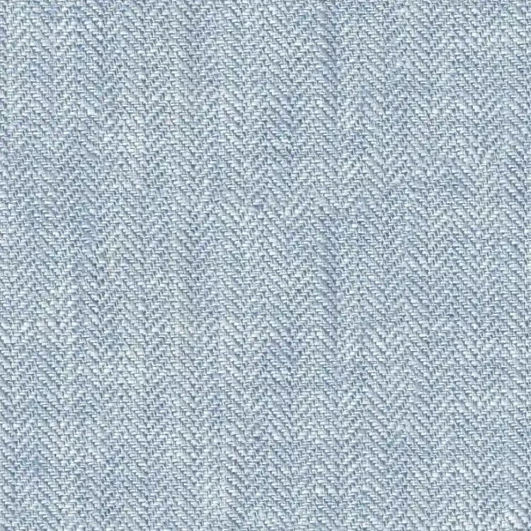 Light Blue Herringbone Linen