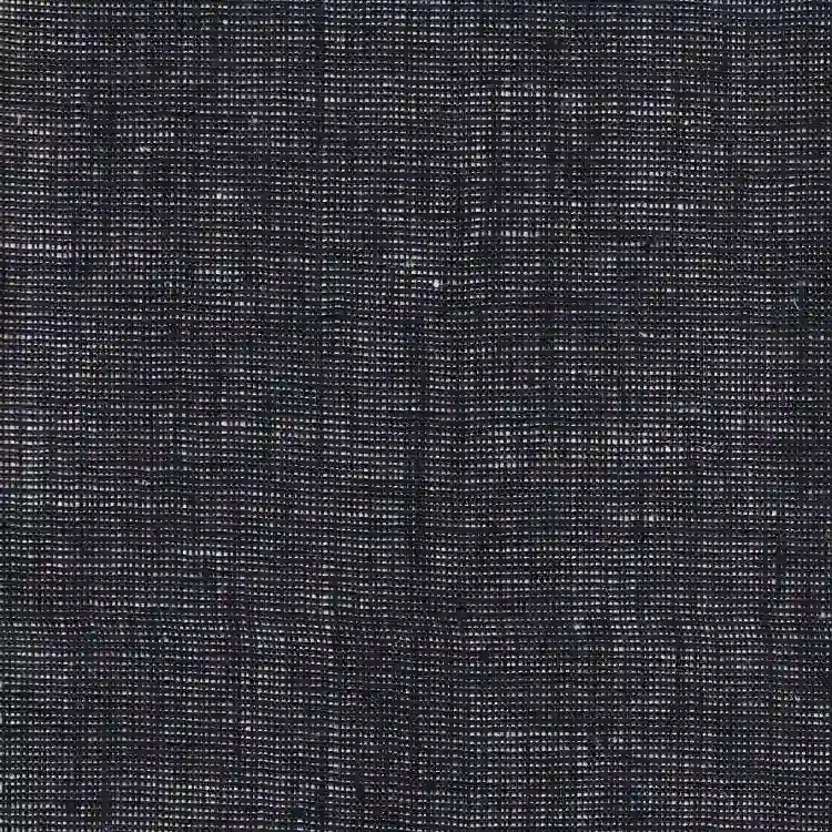 Black and White Plain Weave Linen