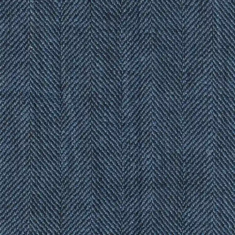 Light Blue Herringbone Linen