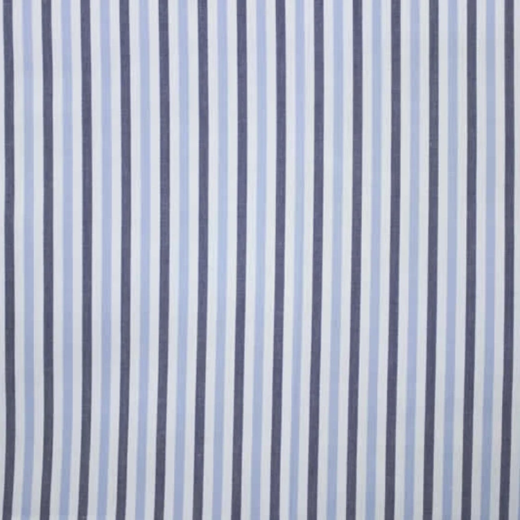 Two Tone Blue Stripes Shirt Fabric