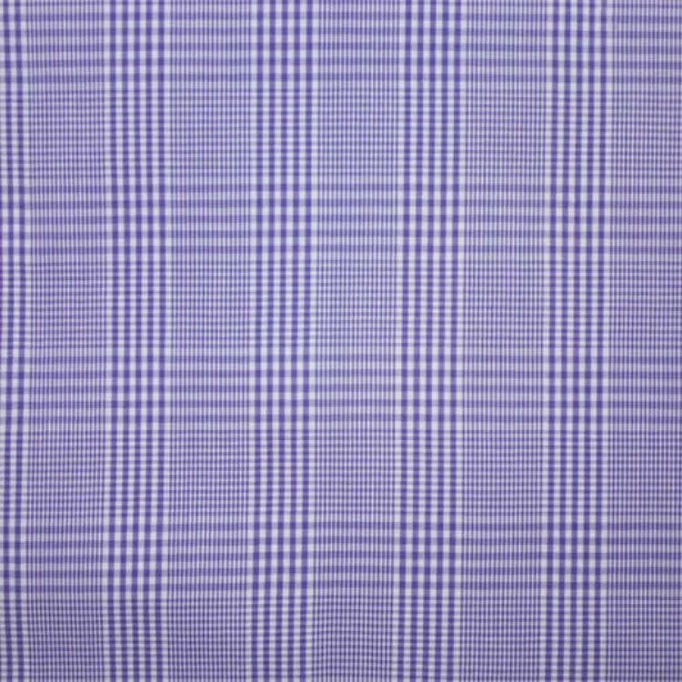 Windowpane Purple Shirt Fabric