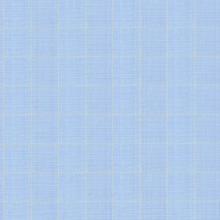 Blue with Yellow Checks Shirt Fabric