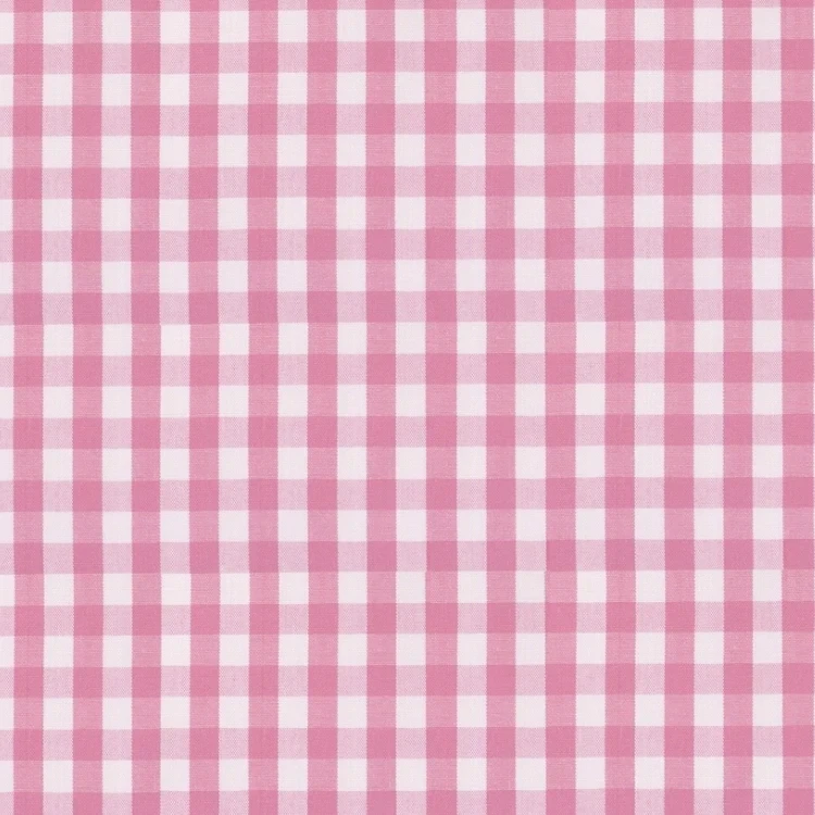 Pink and White Checks Shirt Fabric