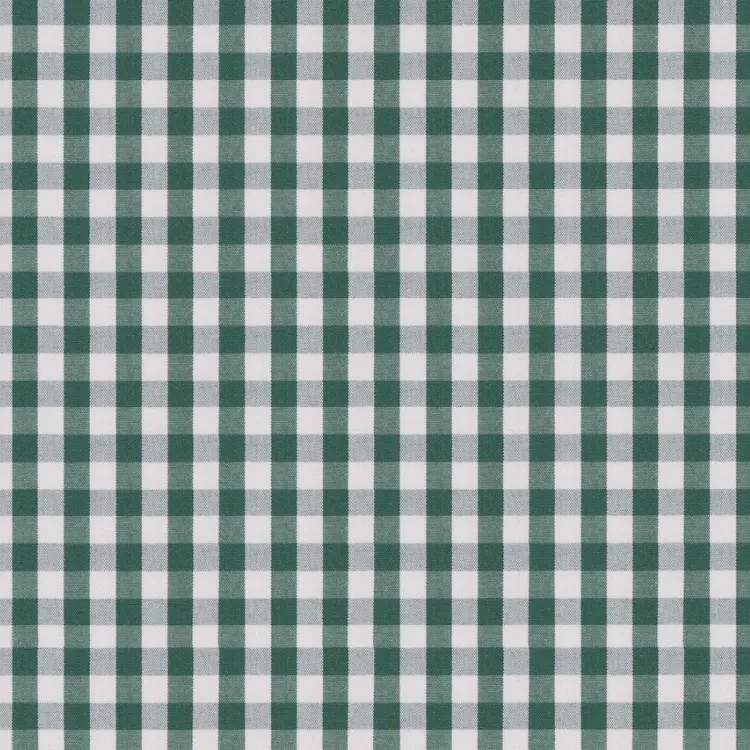 Sea Green and White Checks Shirt Fabric