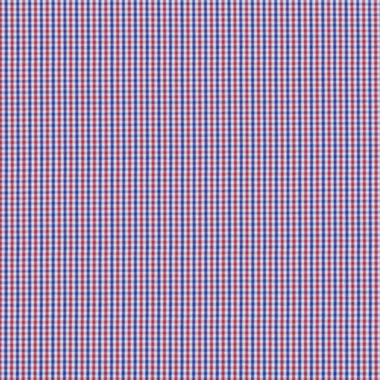 Blue and Red Small Checks Shirt Fabric