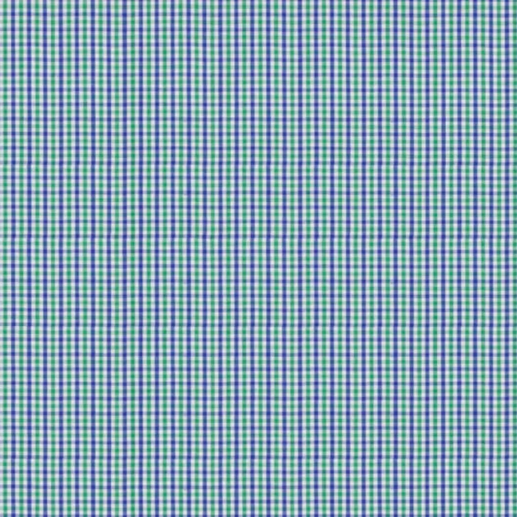 Blue and Green Small Checks Shirt Fabric