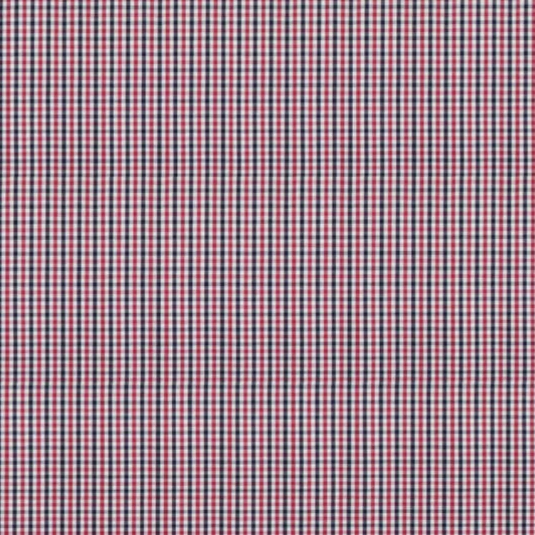 Red and Black Small Checks Shirt Fabric