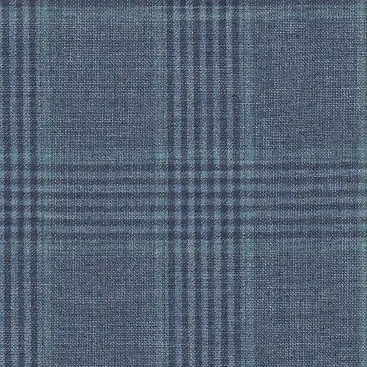 Light Blue and Mint Green Plaid