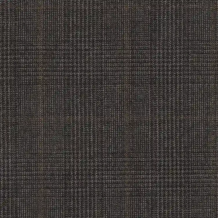 Ash Gray Glen Plaid with Brown Windowpane