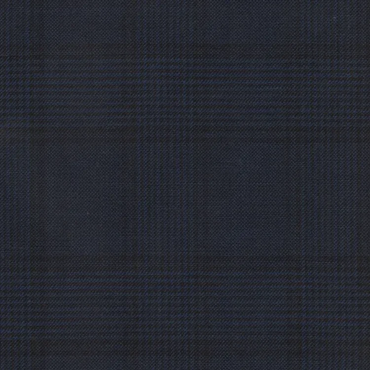 Navy Blue and Black Plaid