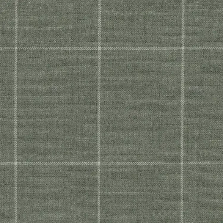 Sage Green with Off White Windowpane