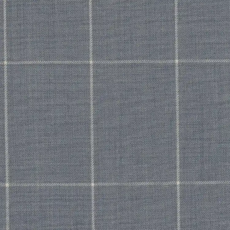 Aqua Blue with White Windowpane