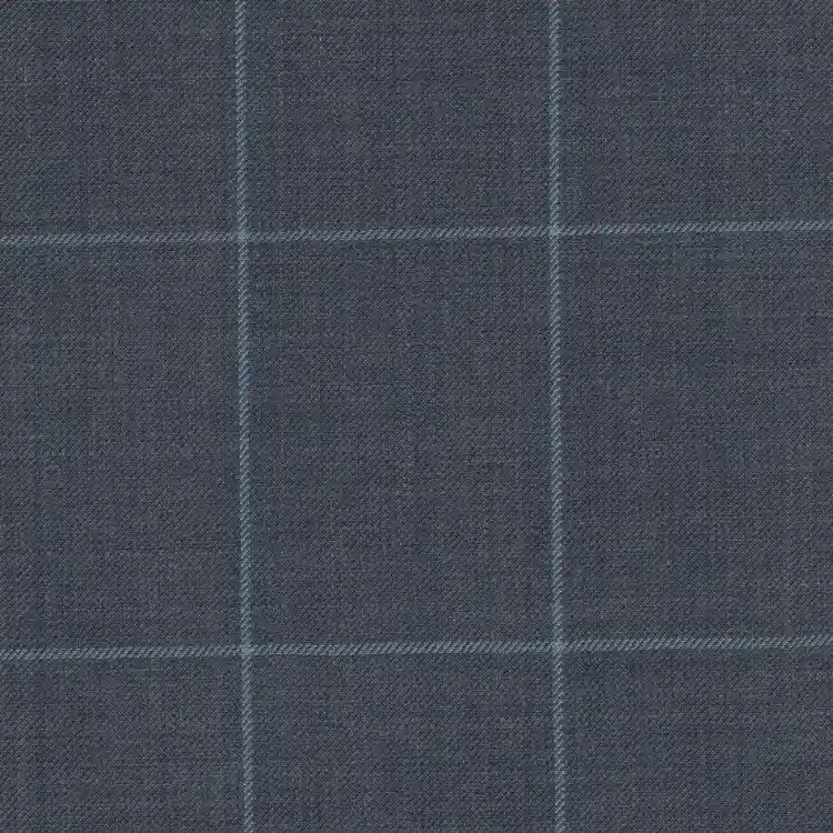 Denim Blue with Light Blue Windowpane