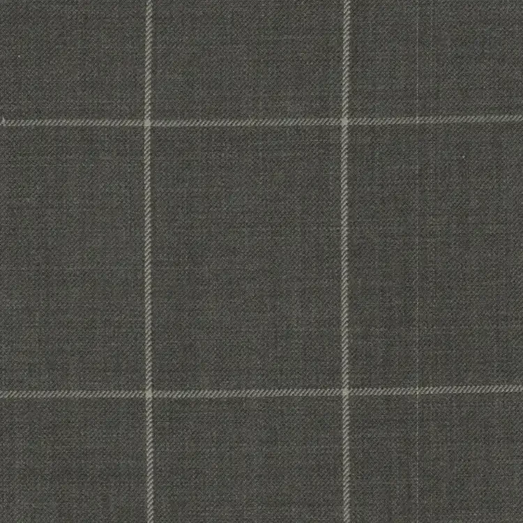 Medium Gray with White Windowpane