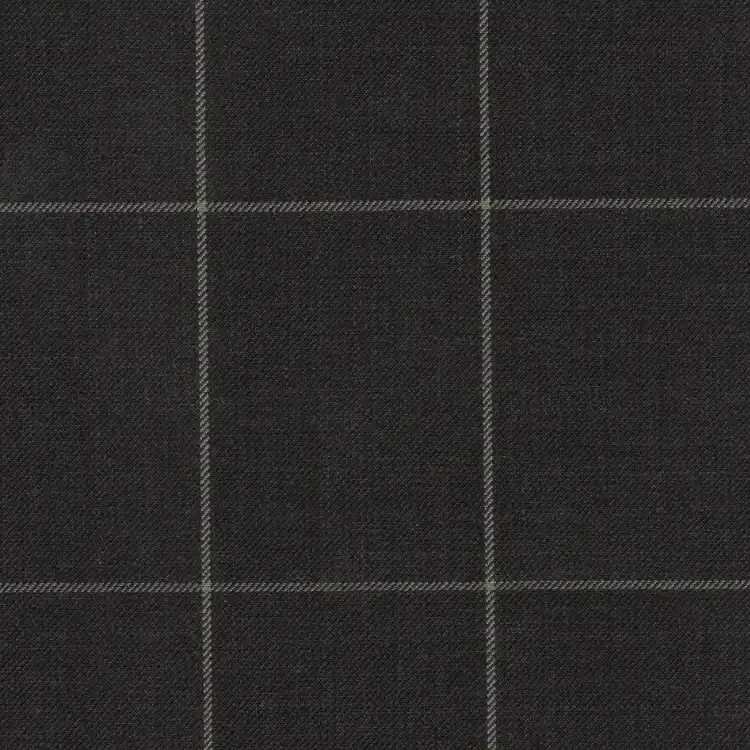 Dark Gray with White Windowpane