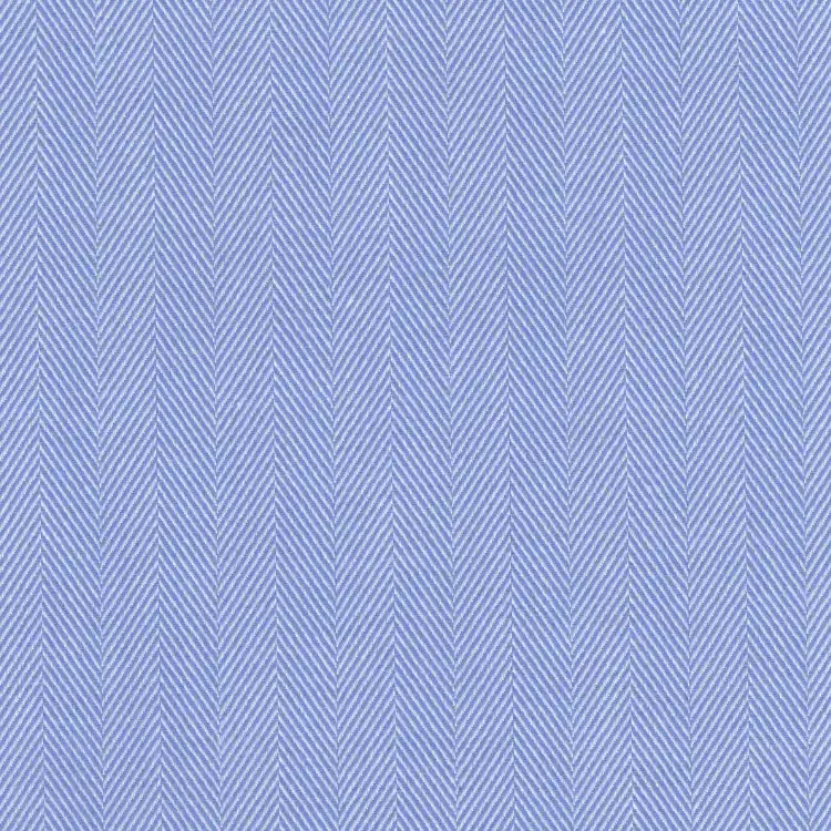 Blue Herringbone Shirt Fabric