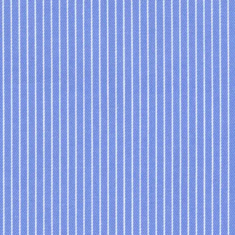 Blue with White Stripe Shirt Fabric