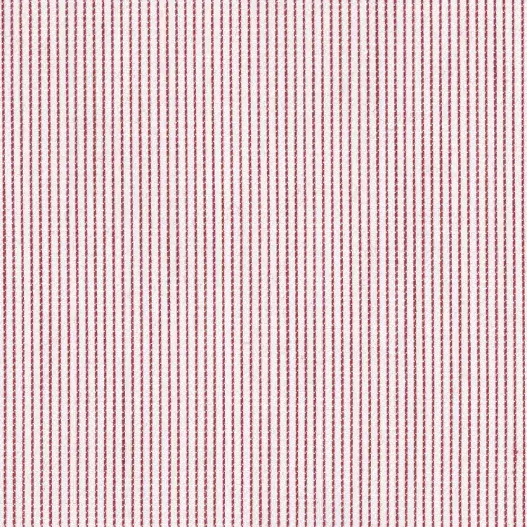 White with Small Red Stripe Shirt Fabric