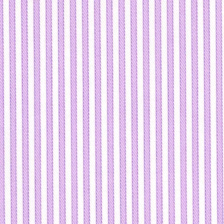 White with Purple Stripe Shirt Fabric