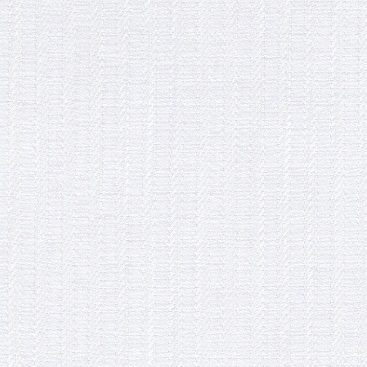White Herringbone Shirt Fabric