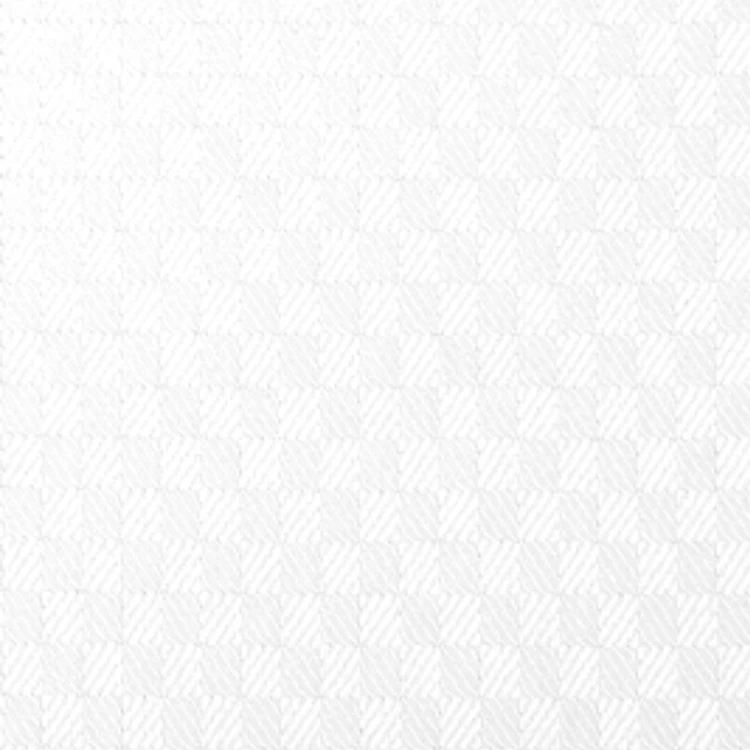 White Small Chess Board Shirt Fabric