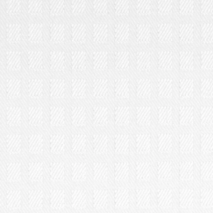 White Square Design Shirt Fabric