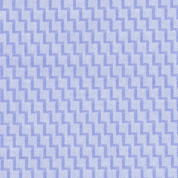 Blue Stair Design Shirt Fabric
