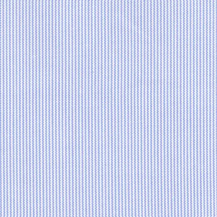 Blue and White Small Stripe Shirt Fabric