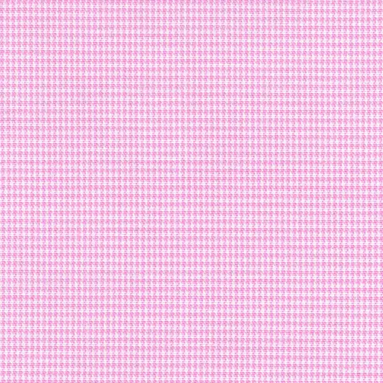 Pink and White Houndstooth Shirt Fabric