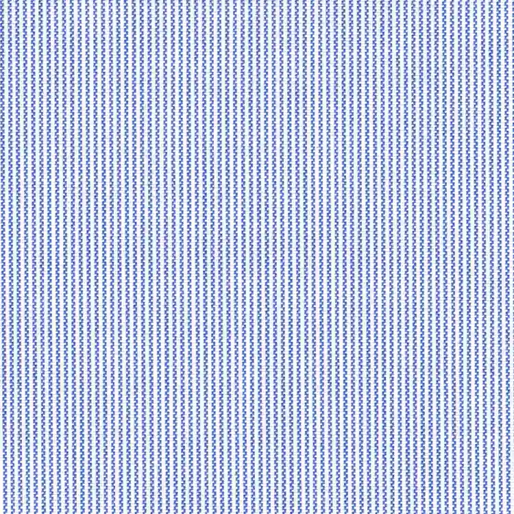 Navy Blue and White Small Stripe Shirt Fabric
