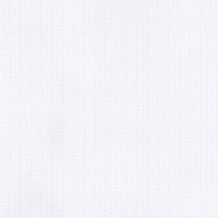 White Herringbone Shirt Fabric