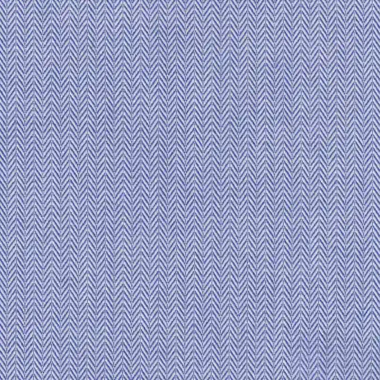 Royal Blue Herringbone Shirt Fabric
