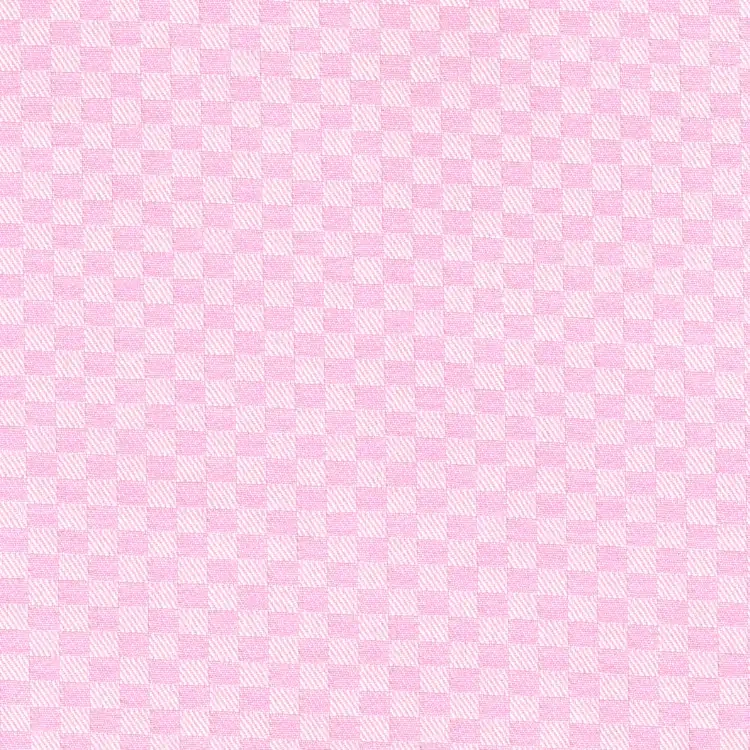 Pink Chessboard Shirt Fabric