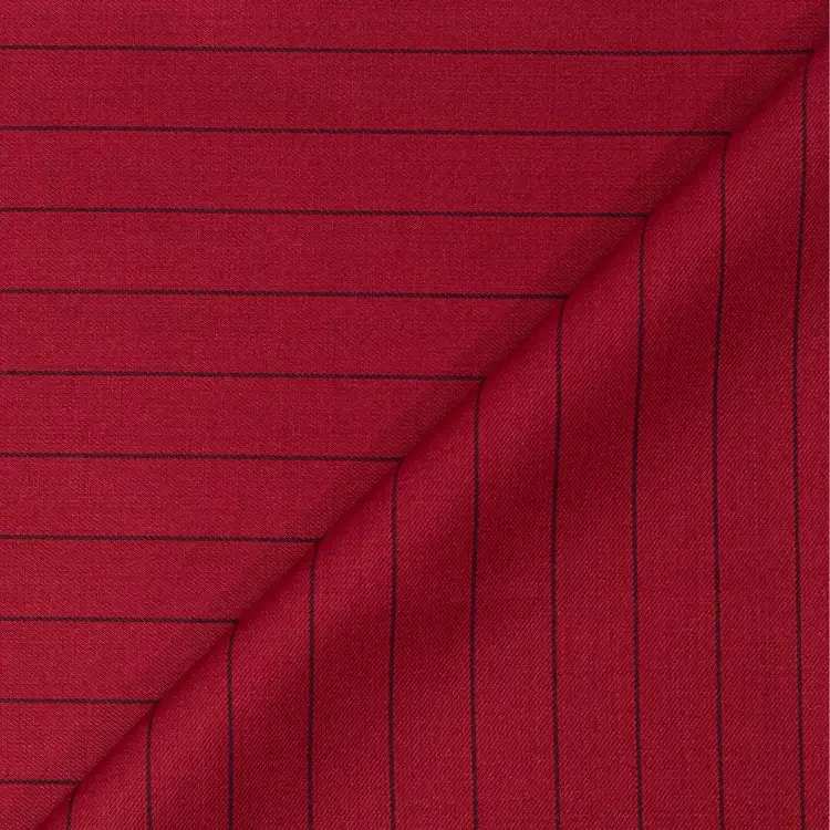 Red with Black Pinstripe