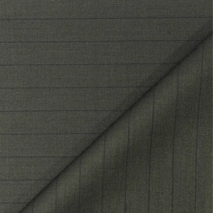 Army Green with Black Pinstripe
