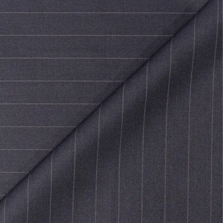 Black with Gray Pinstripe