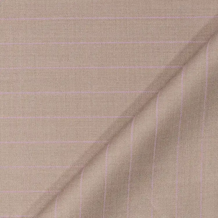 Tan with Pink Pinstripe