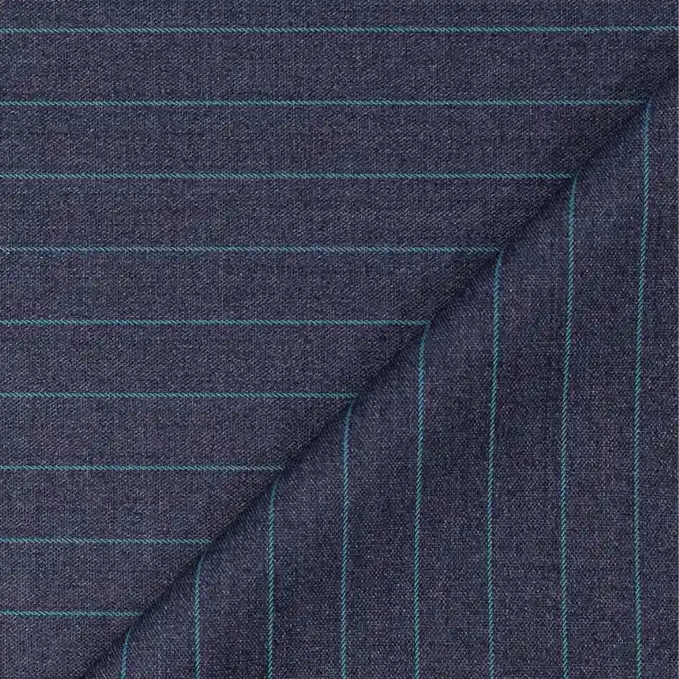 Dark Gray with Green Pinstripe