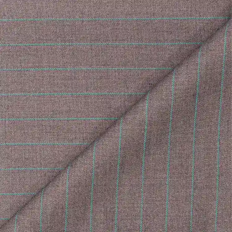 Light Brown with Green Pinstripe