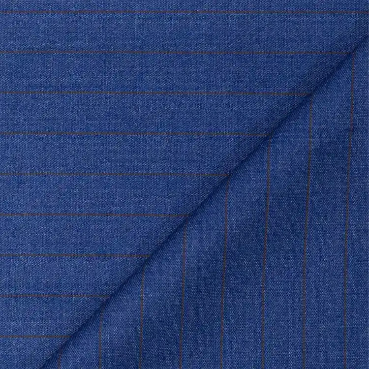 Azure Blue with Brown Prinstripe