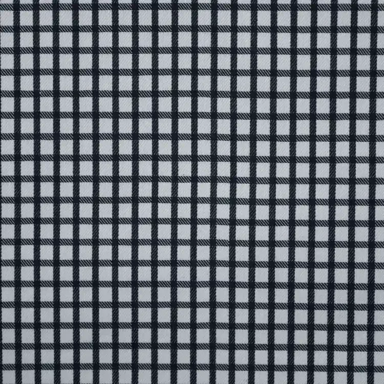 Black Check Shirt Fabric