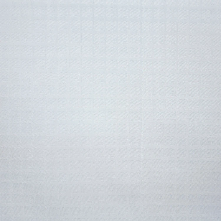Two Tone White Checks Shirt Fabric