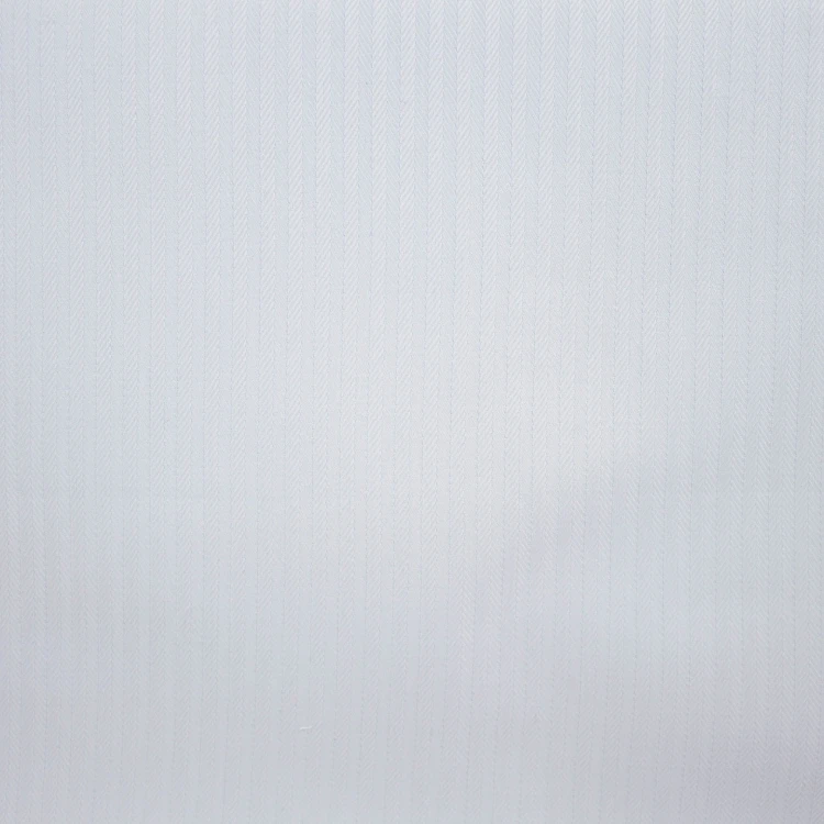 White Herringbone Shirt Fabric