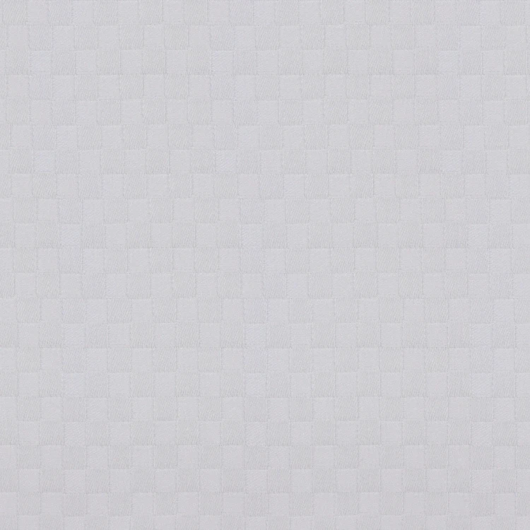 White Selfchecks Shirt Fabric