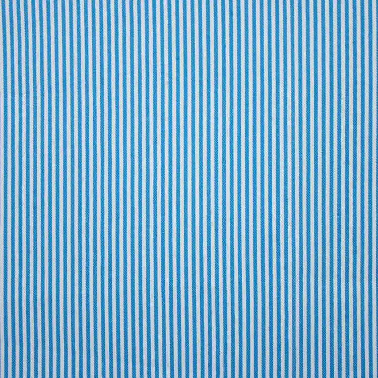Turquoise Stripe Shirt Fabric