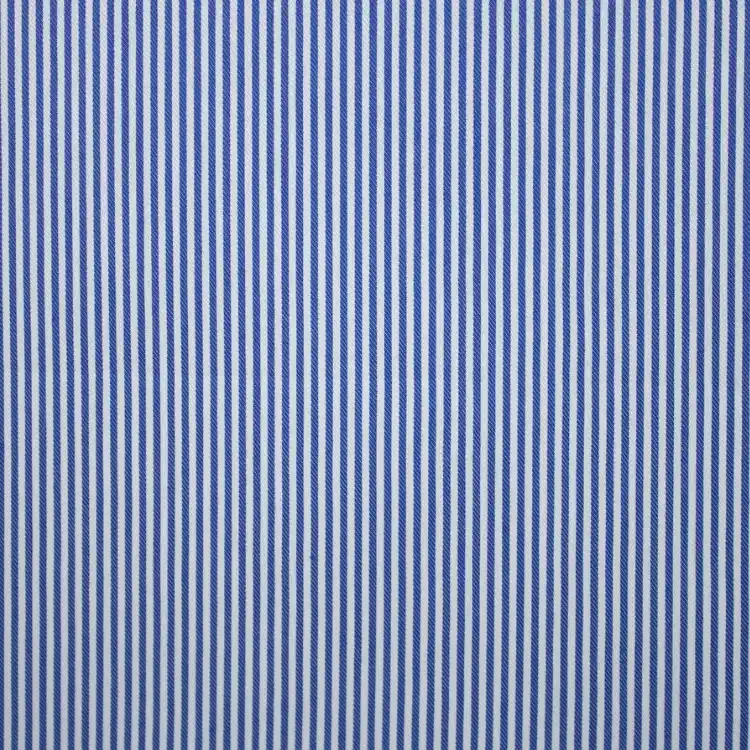 Classic Blue Stripe Shirt Fabric
